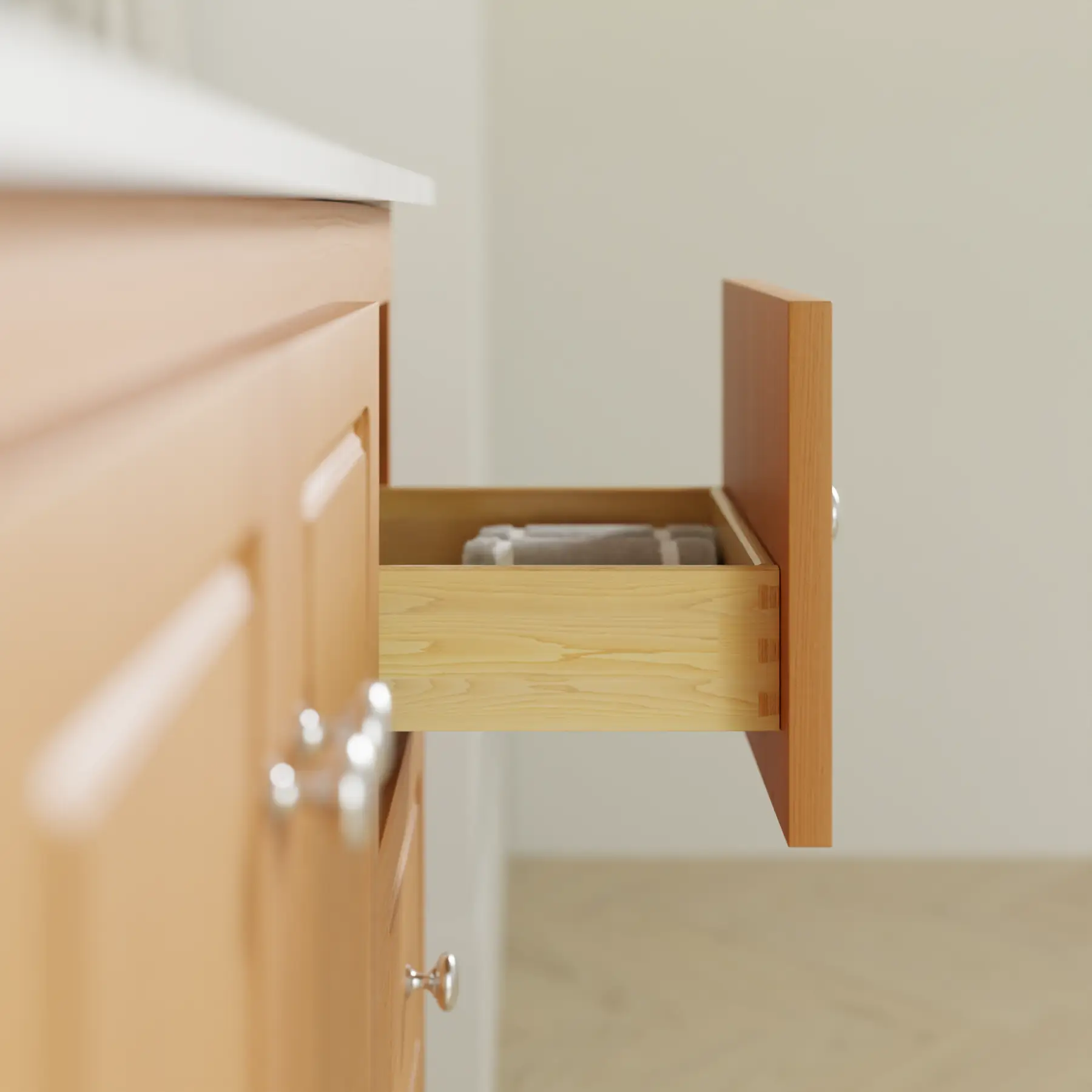 natural alder vanity