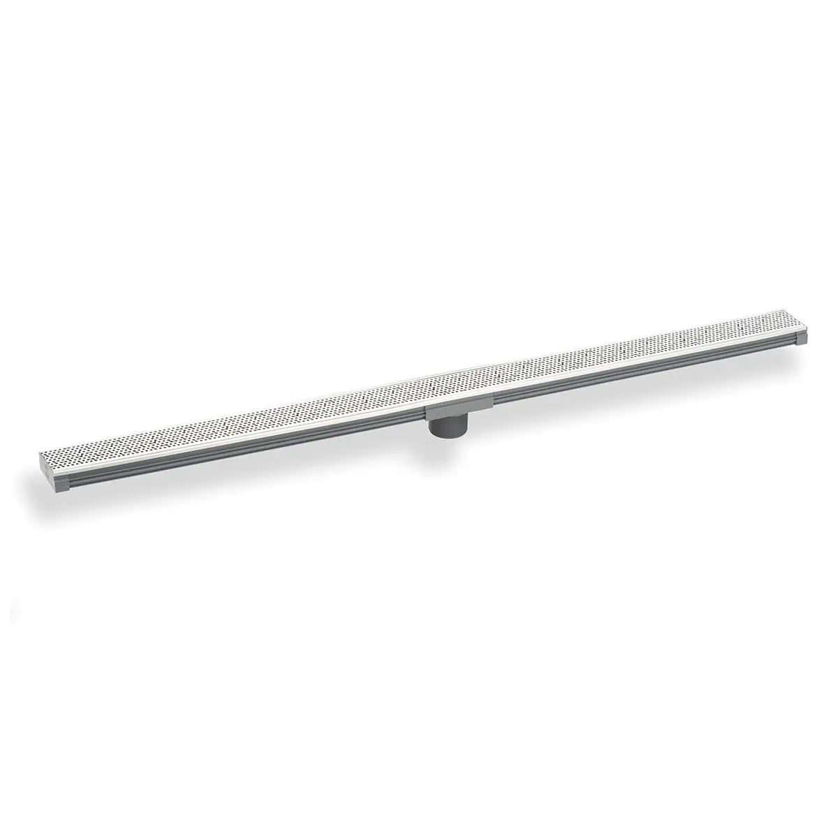 Infinity Drain 96" S-PVC Series Low Profile Complete Kit with 2 1/2" Adhesion Style Grate by Infinity Drain