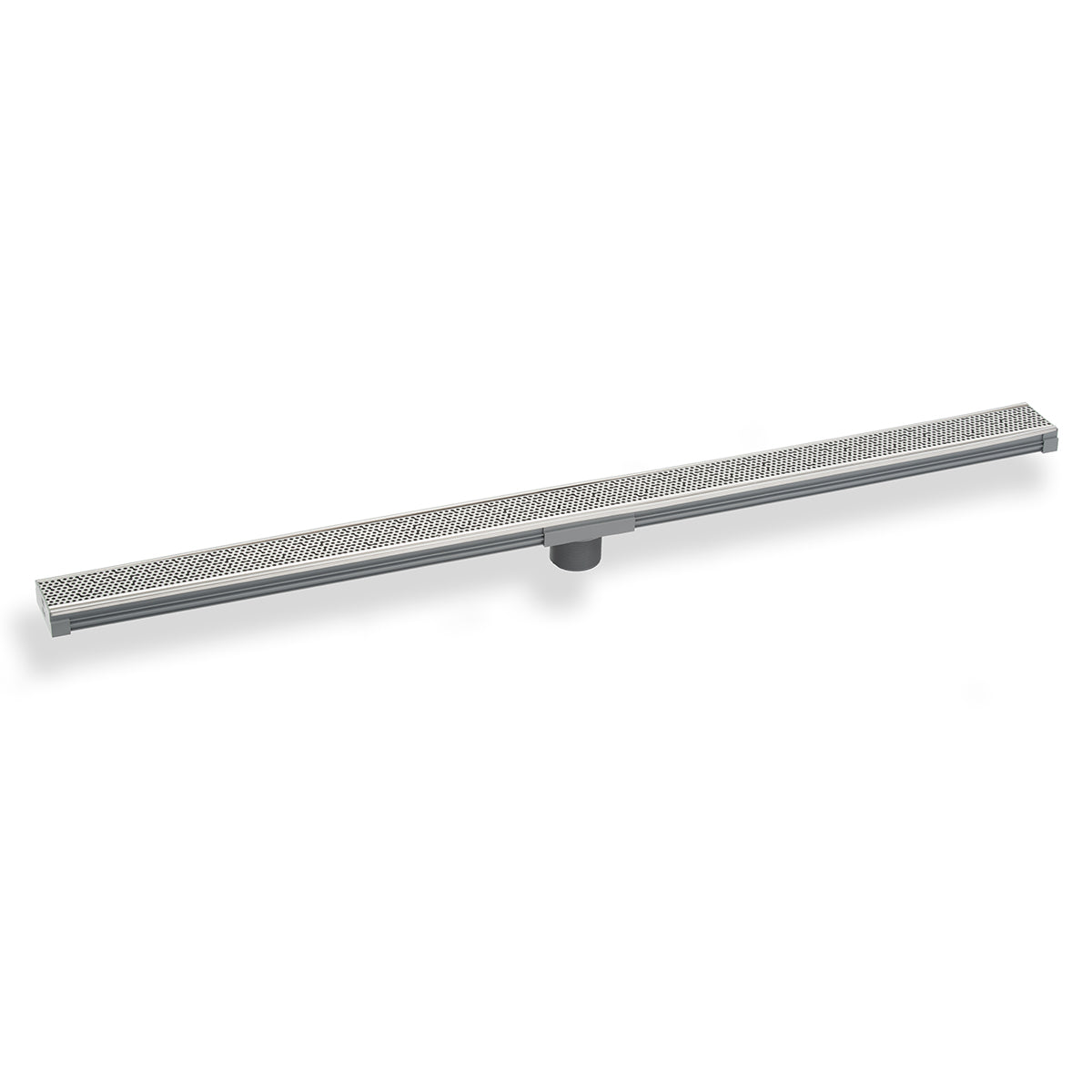 Infinity Drain 48" S-PVC Series Low Profile Complete Kit with 2 1/2" Adhesion Style Grate by Infinity Drain