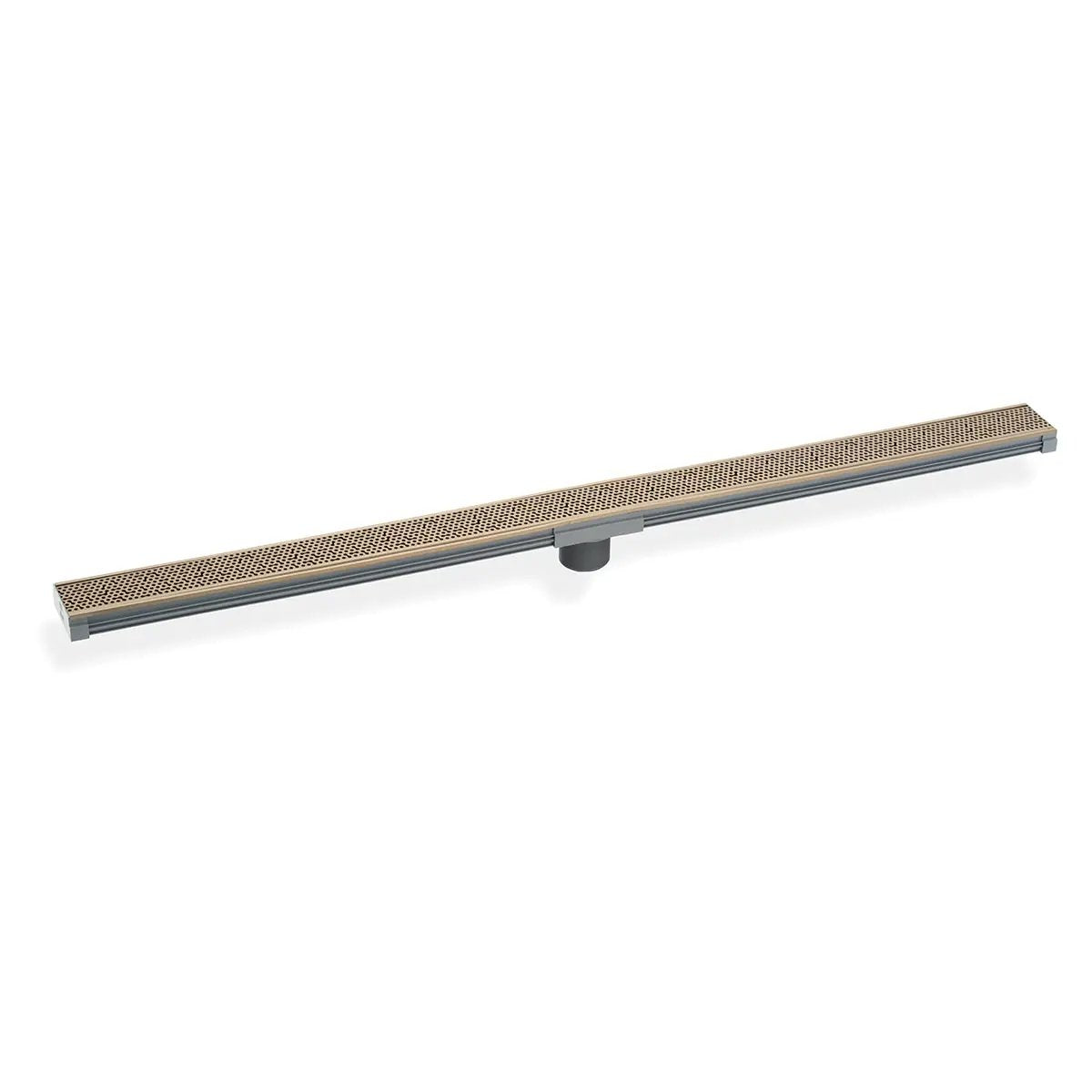 Infinity Drain 96" S-PVC Series Low Profile Complete Kit with 2 1/2" Adhesion Style Grate by Infinity Drain