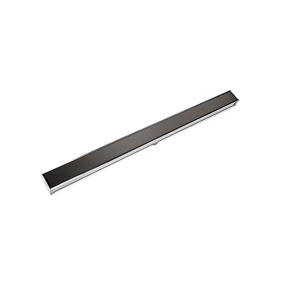 Infinity Drain 60" S-PVC Series Low Profile Complete Kit with 2 1/2" Solid Grate by Infinity Drain