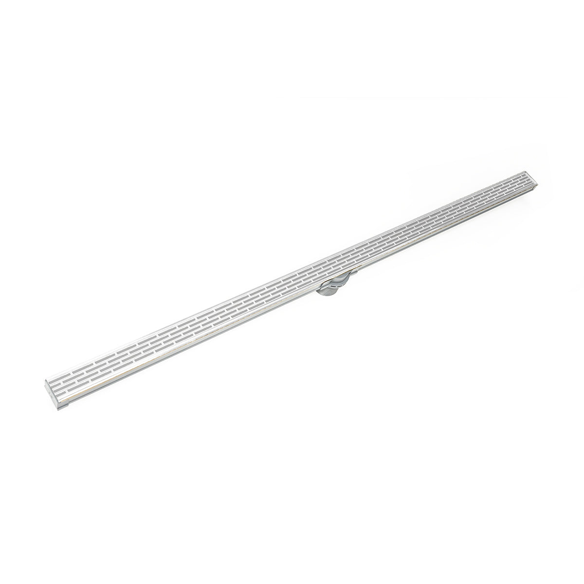 Infinity Drain 60" S-PVC Series Low Profile Complete Kit with 1 1/2" Perforated Offset Slot Grate by Infinity Drain