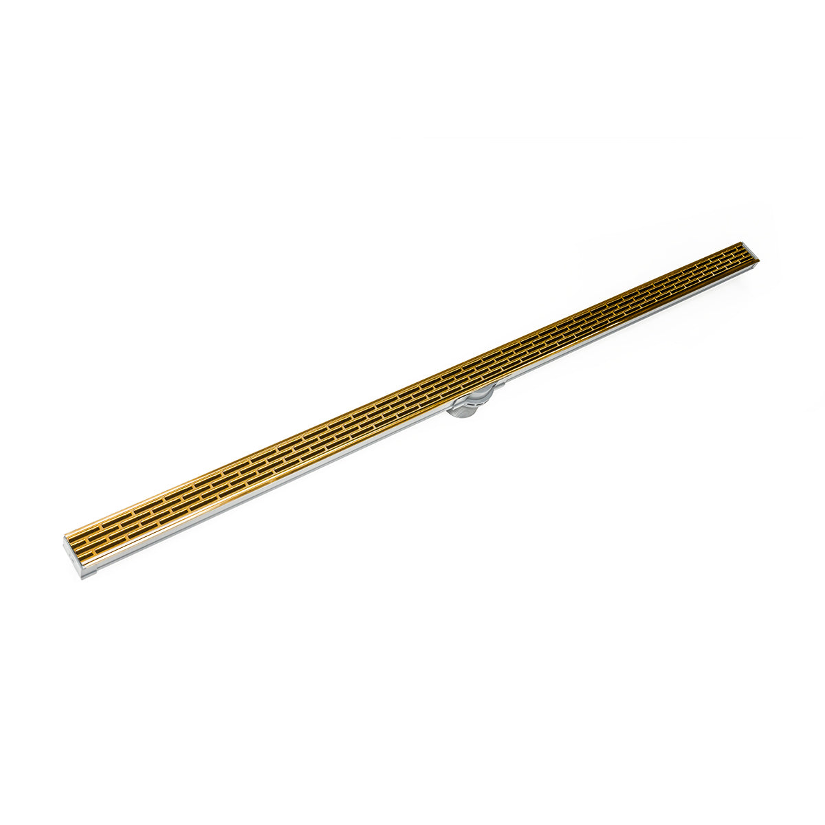 Infinity Drain 60" S-PVC Series Low Profile Complete Kit with 1 1/2" Perforated Offset Slot Grate by Infinity Drain