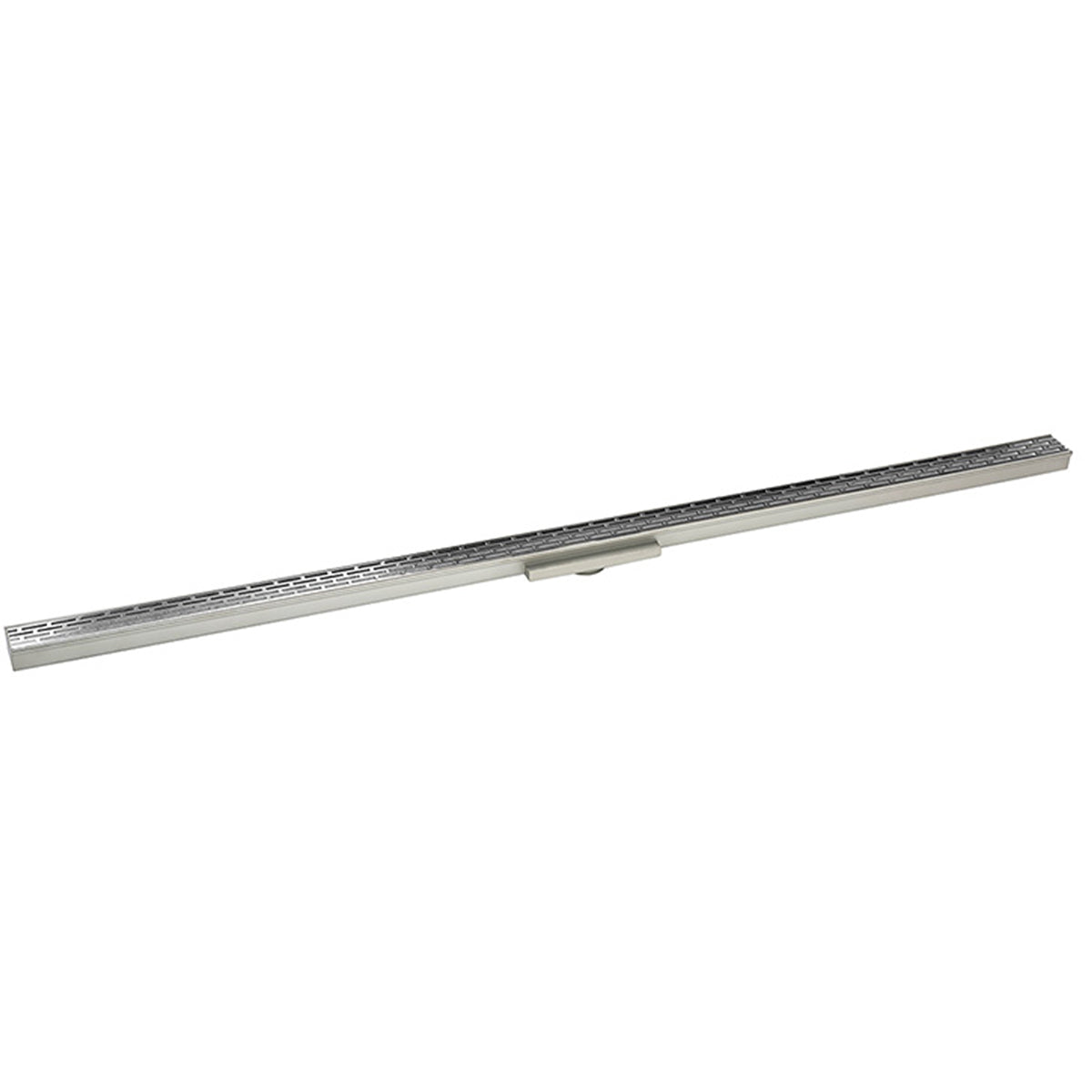 Infinity Drain 96" S-Stainless Steel Series Complete Kit with 1 1/2" Perforated Offset Slot Grate