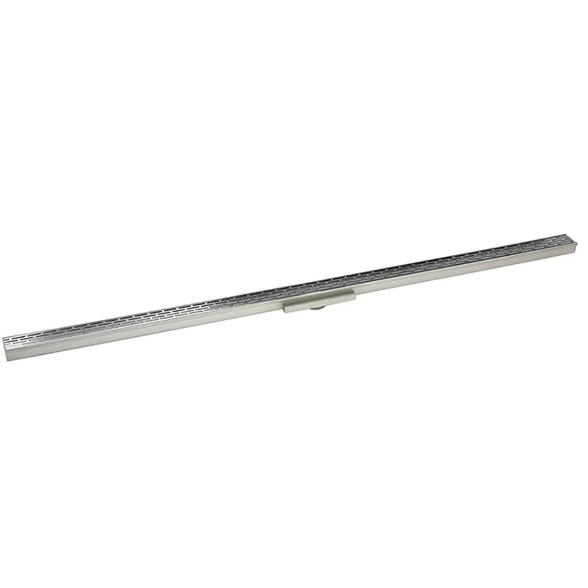 Infinity Drain 36" S-Stainless Steel Series Complete Kit with 1 1/2" Perforated Offset Slot Grate by Infinity Drain