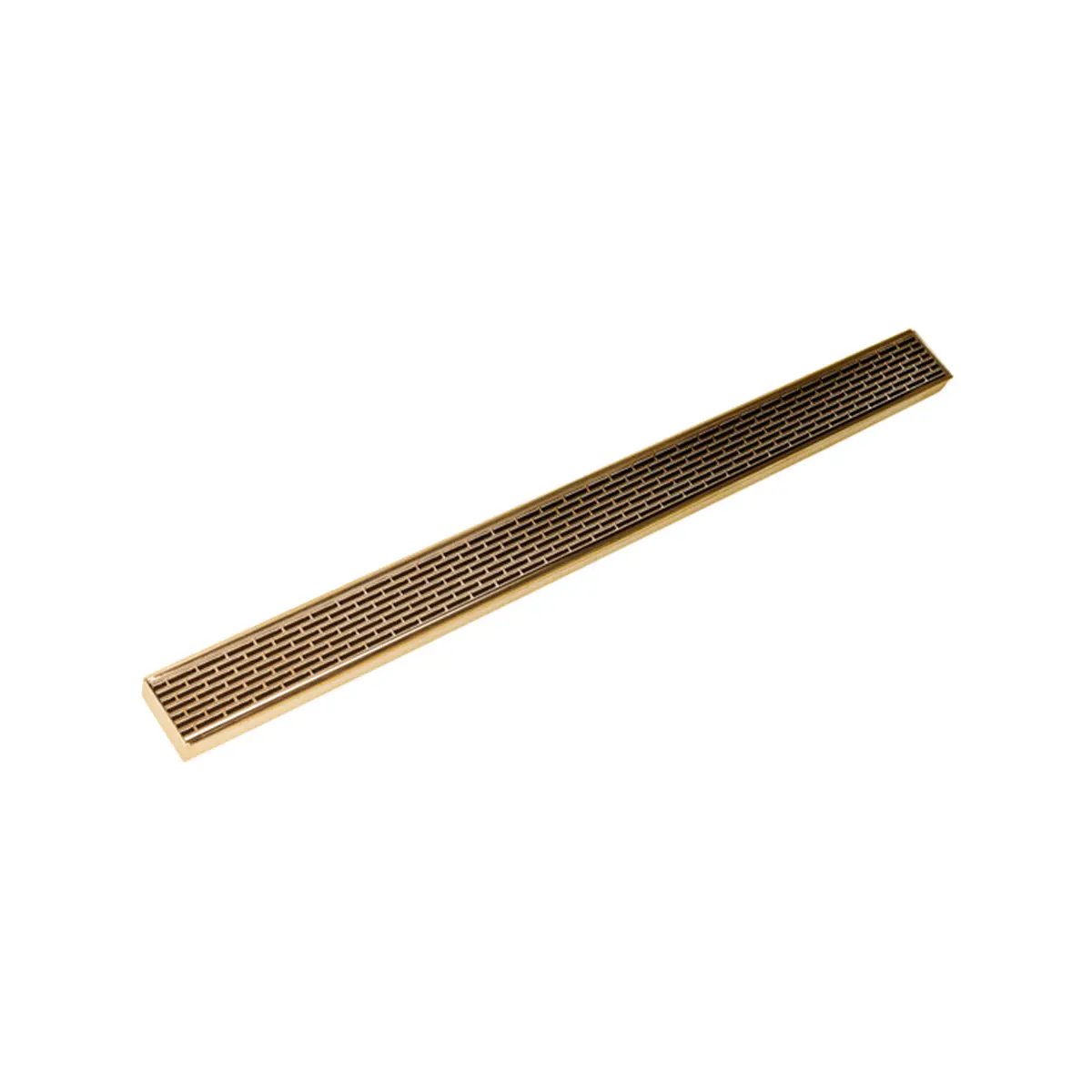 Infinity Drain 72" S-Stainless Steel Series Complete Kit with 2 1/2" Perforated Offset Slot Grate by Infinity Drain