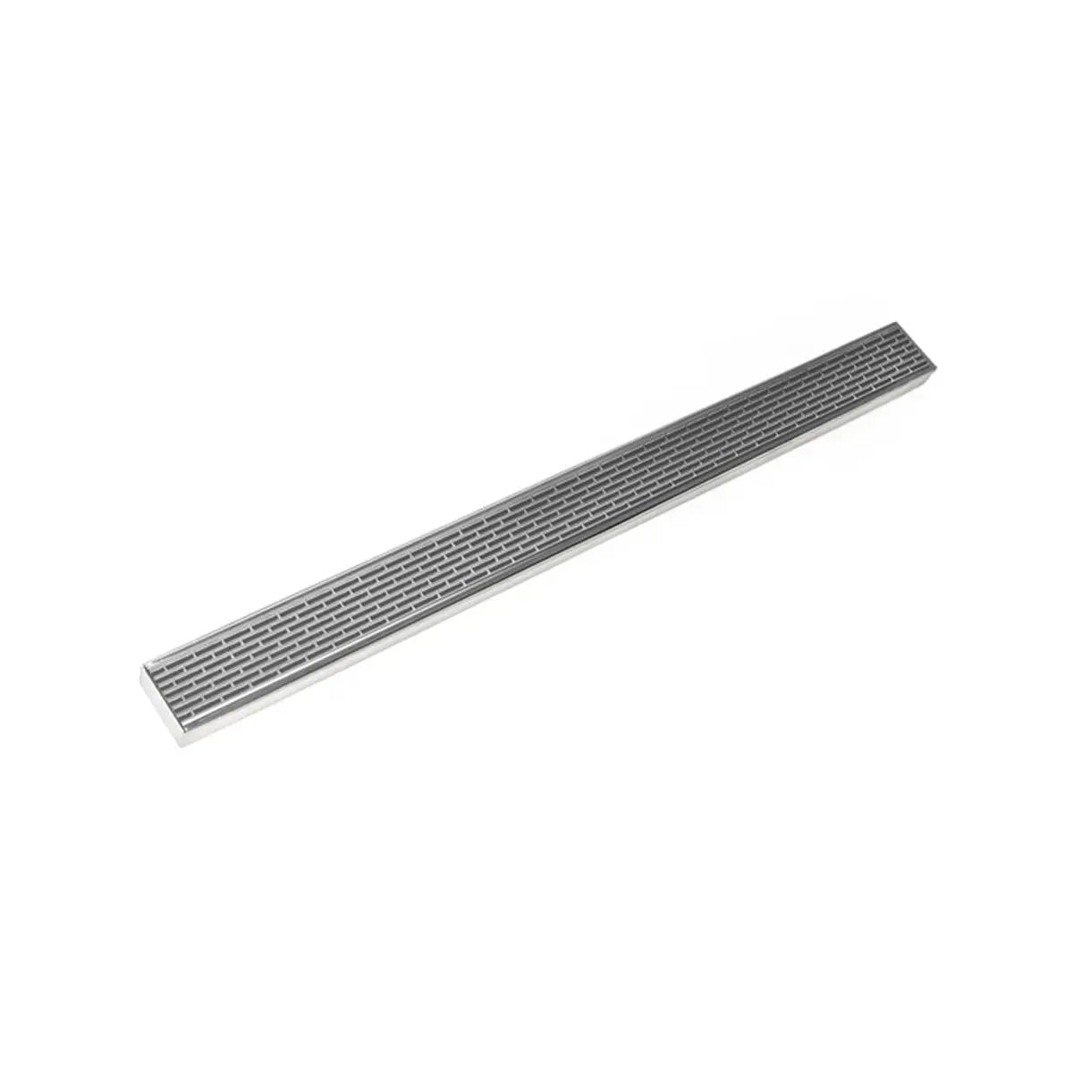 Infinity Drain 36" S-Stainless Steel Series Complete Kit with 2 1/2" Perforated Offset Slot Grate by Infinity Drain
