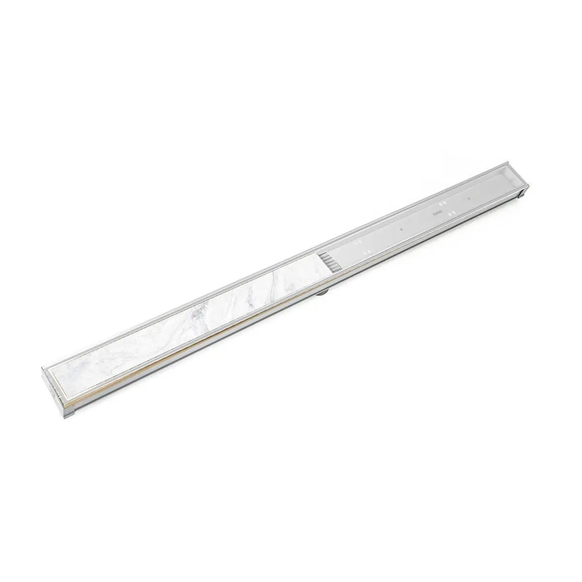 Infinity Drain 72" S-PVC Series Low Profile Complete Kit with 2 1/2" Tile Insert Frame by Infinity Drain