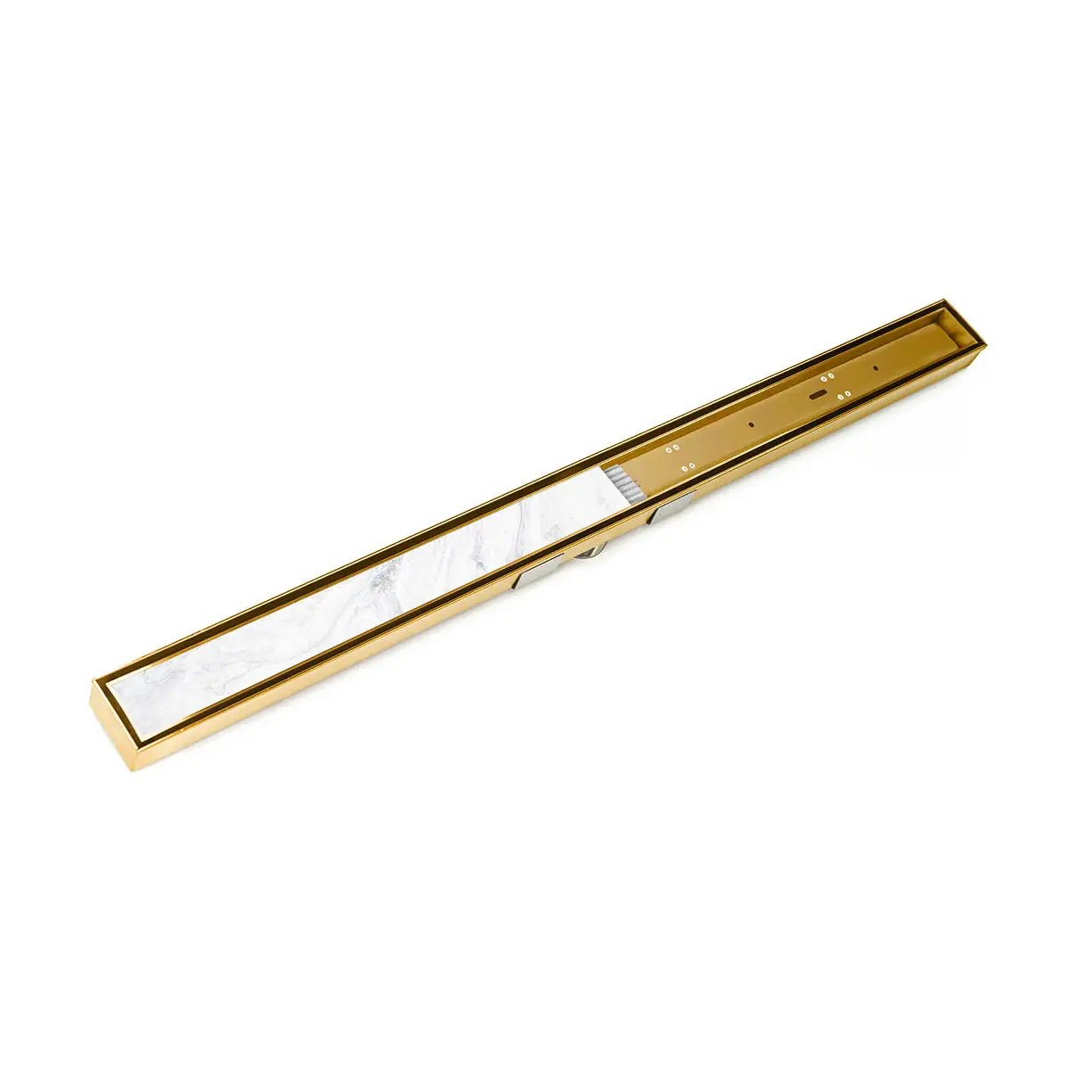 Infinity Drain 48" S-Stainless Steel Series Complete Kit with Low Profile Tile Insert Frame by Infinity Drain
