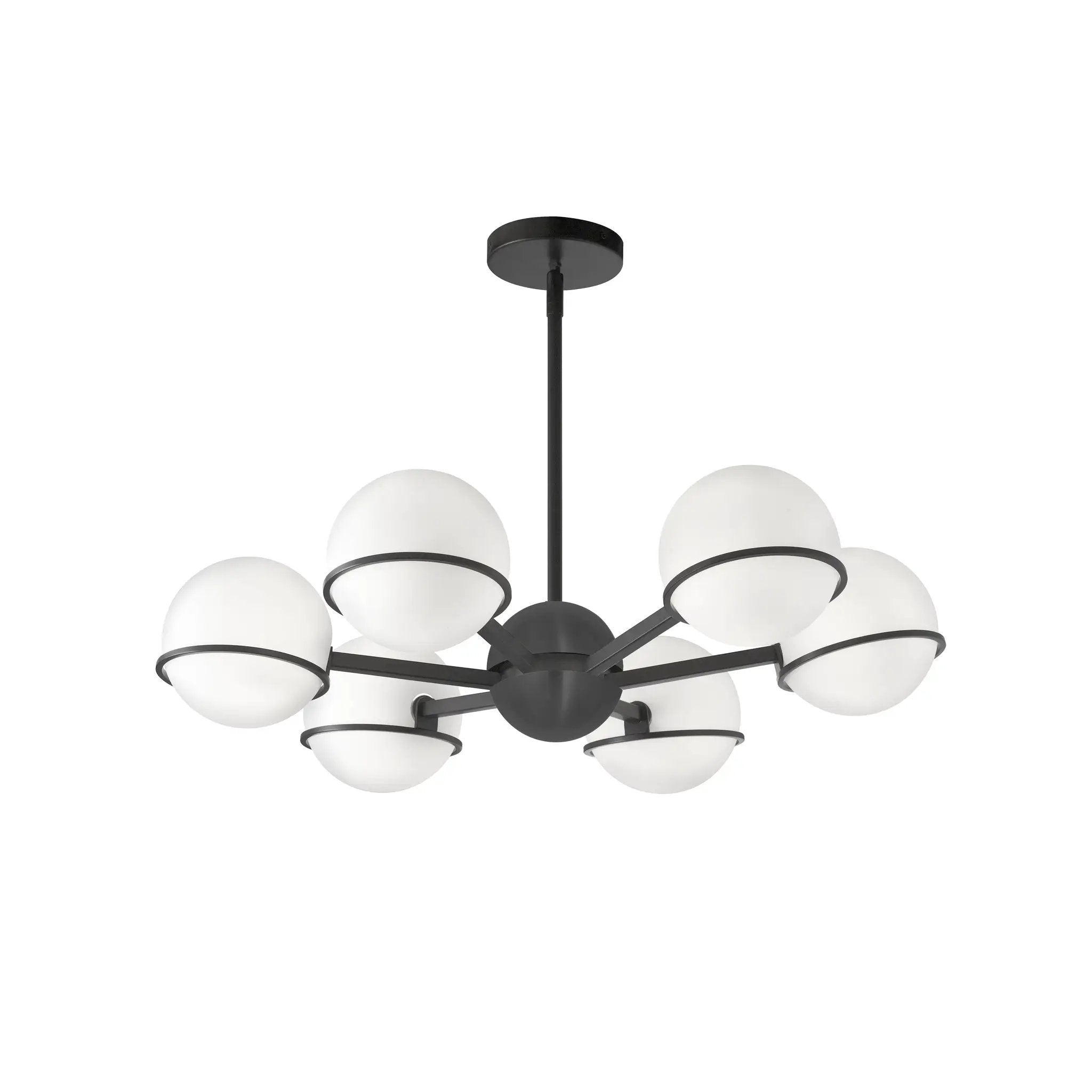 matte black chandeliers