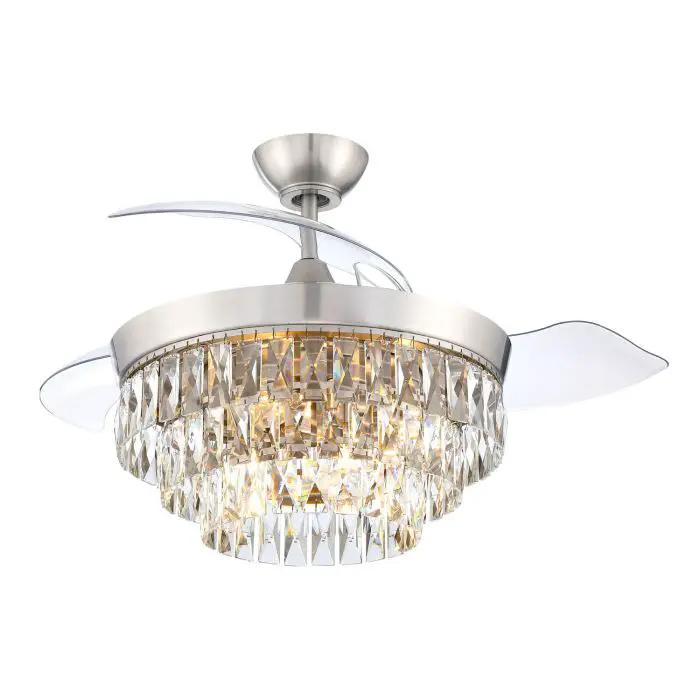 brushed polished nickel ceiling fans