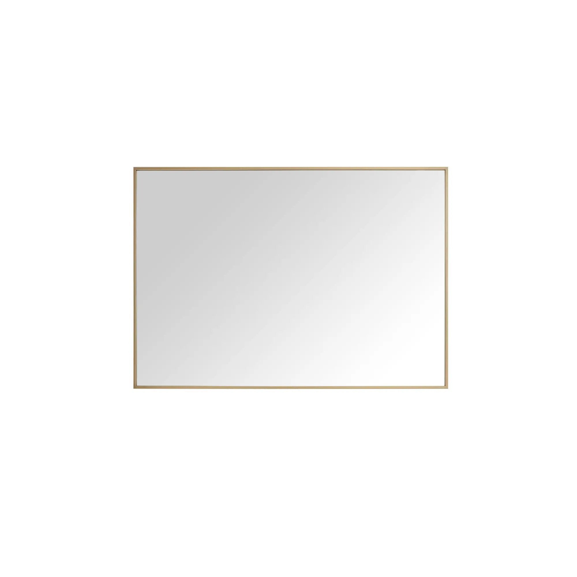brushed gold mirror