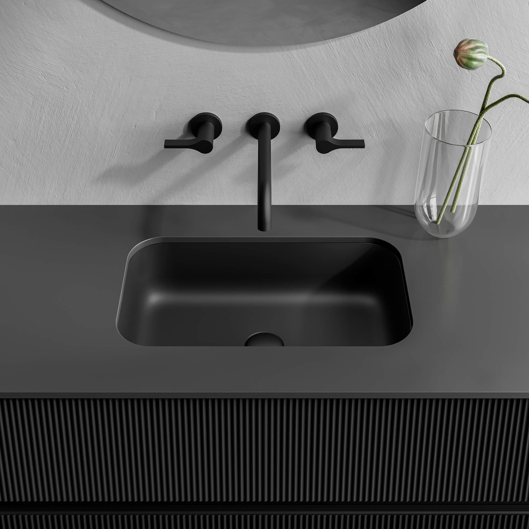 black matte sink
