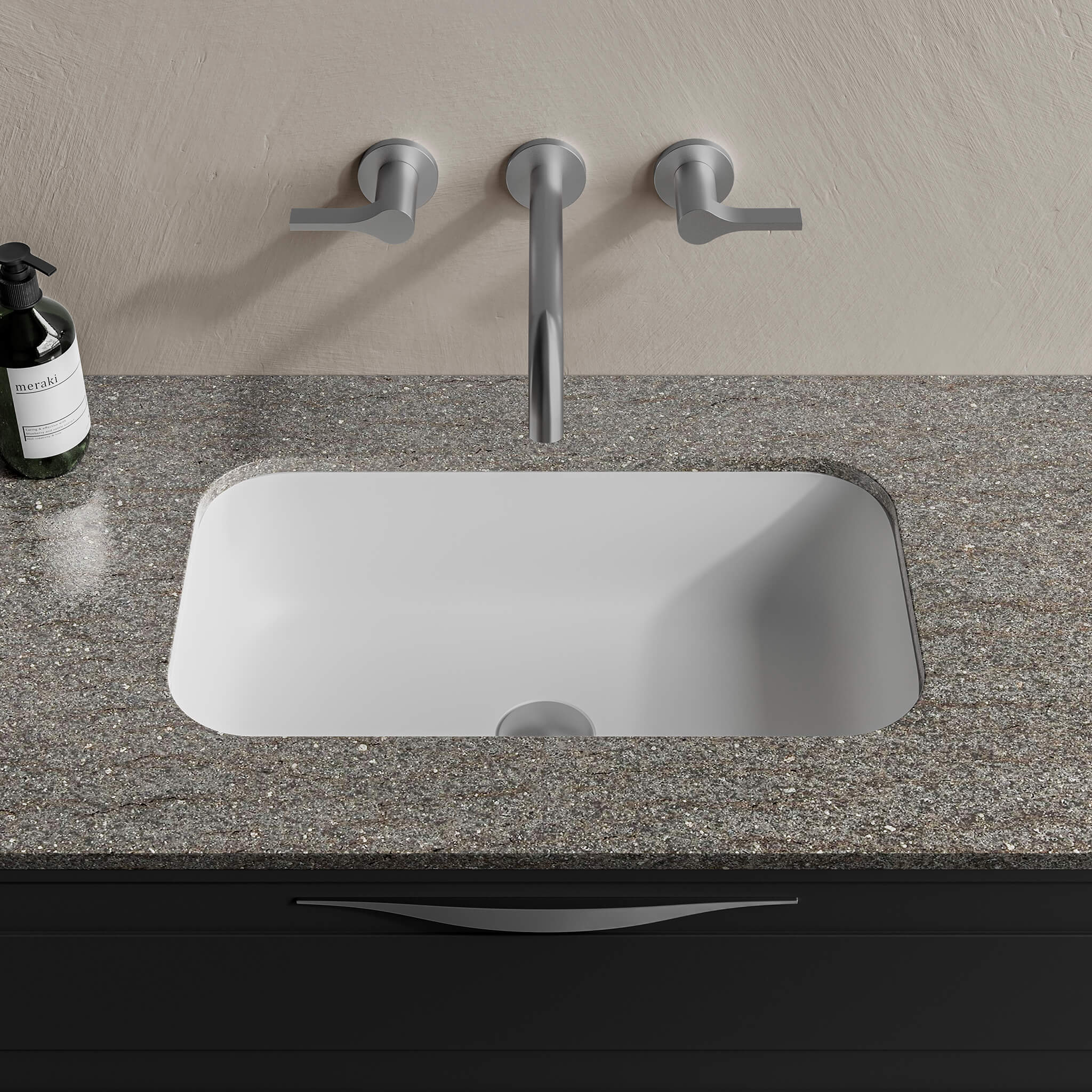 white matte sink