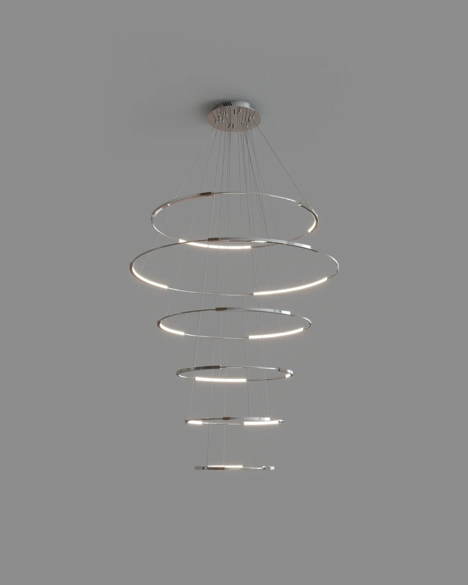 chrome chandelier
