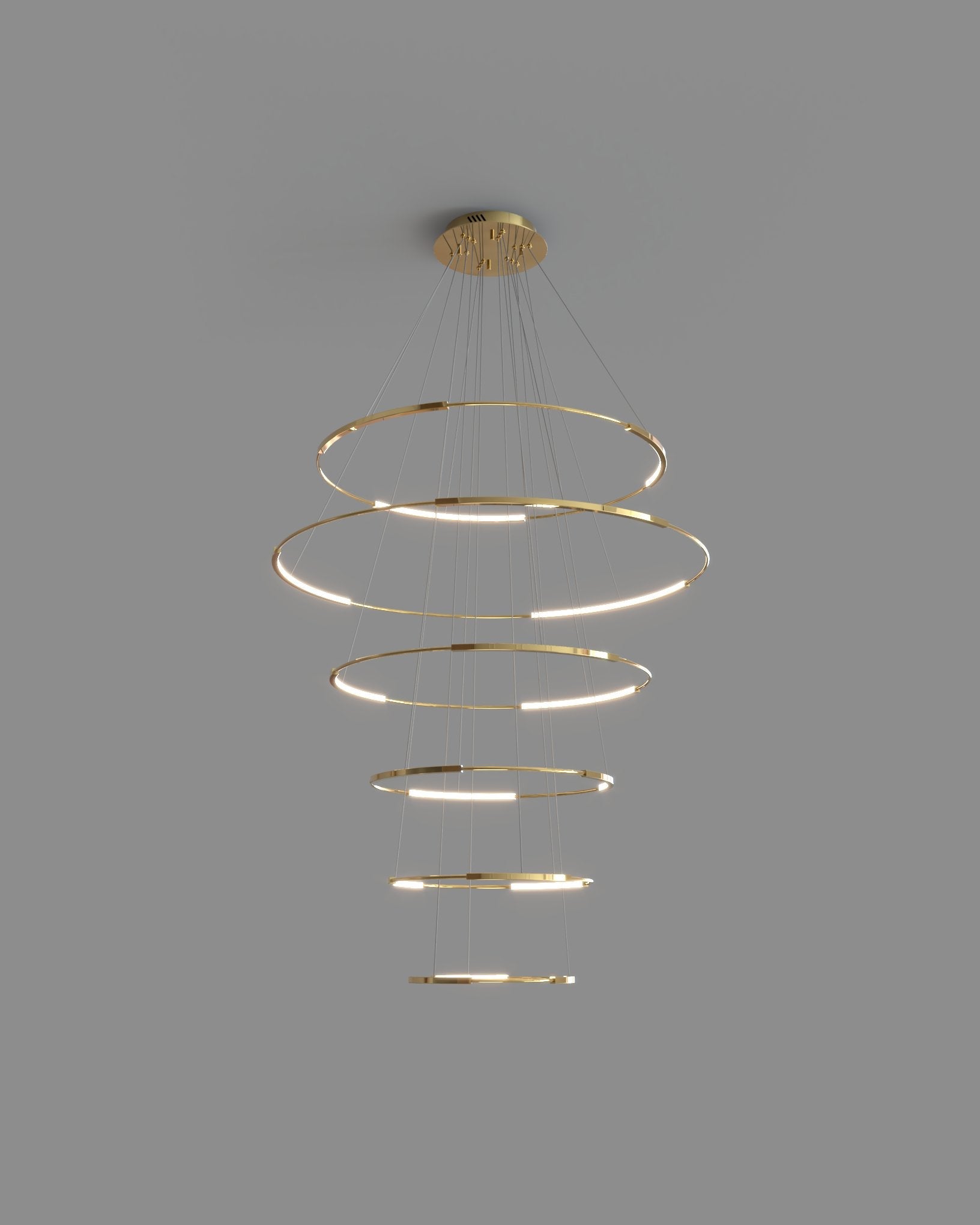 Birot Lighting Spin -6 Chandelier by Birot Lighting