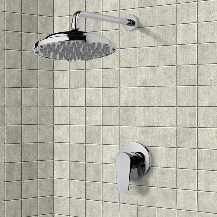 chrome shower head