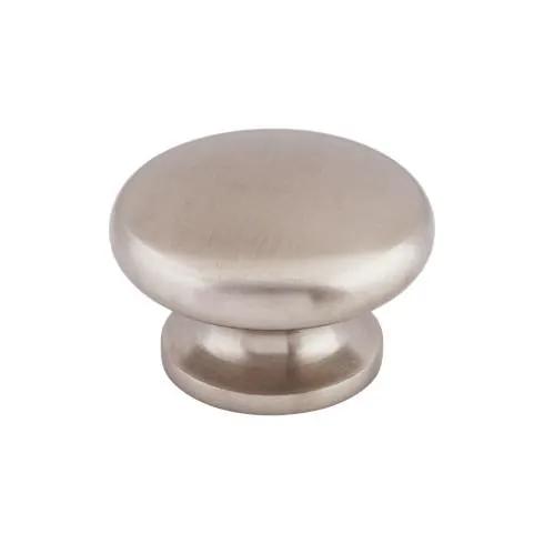 brushed stainless steel knob