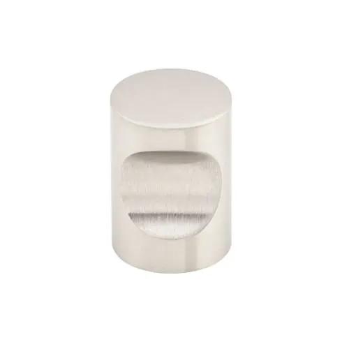 brushed stainless steel knob