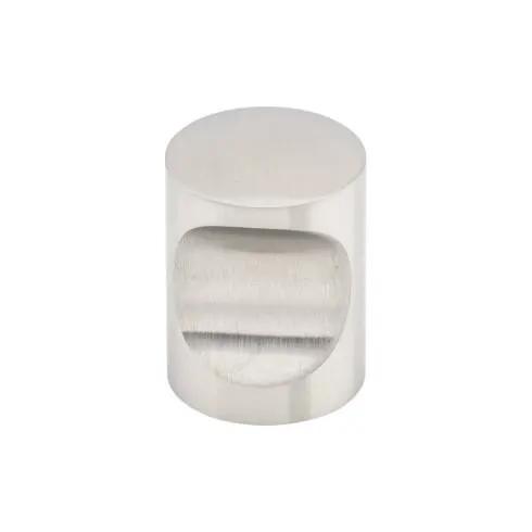 brushed stainless steel knob