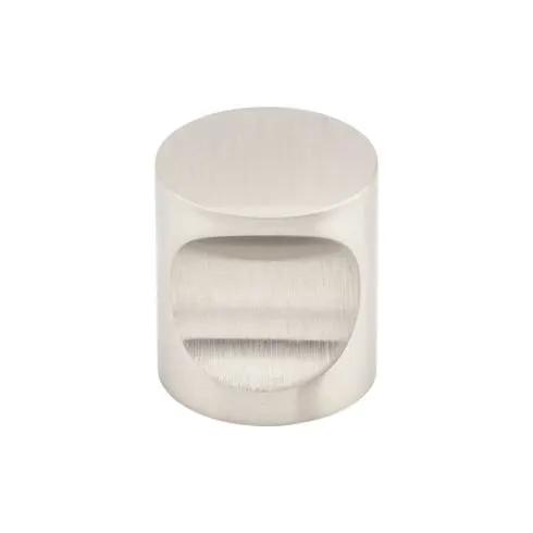 brushed stainless steel knob