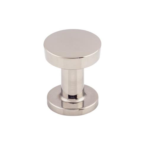 polished stainless steel knob