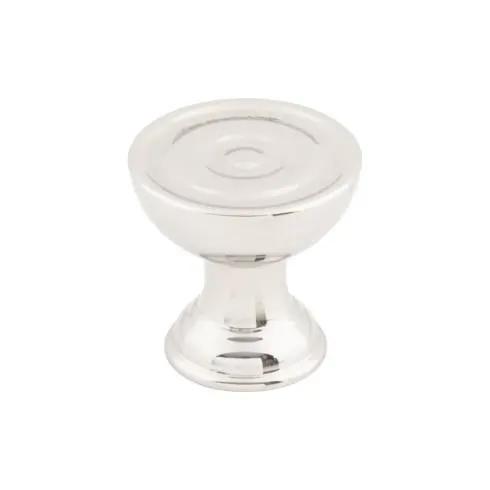 polished stainless steel knob