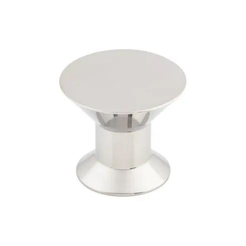 polished stainless steel knob