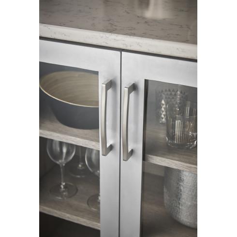 brushed stainless steel pull