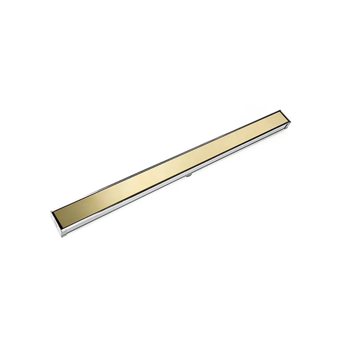 Infinity Drain 48" S-Stainless Steel Series Complete Kit with 2 1/2" Solid Grate by Infinity Drain