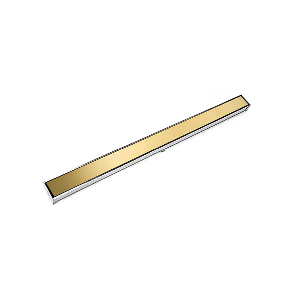 Infinity Drain 72" S-Stainless Steel Series Complete Kit with 2 1/2" Solid Grate by Infinity Drain