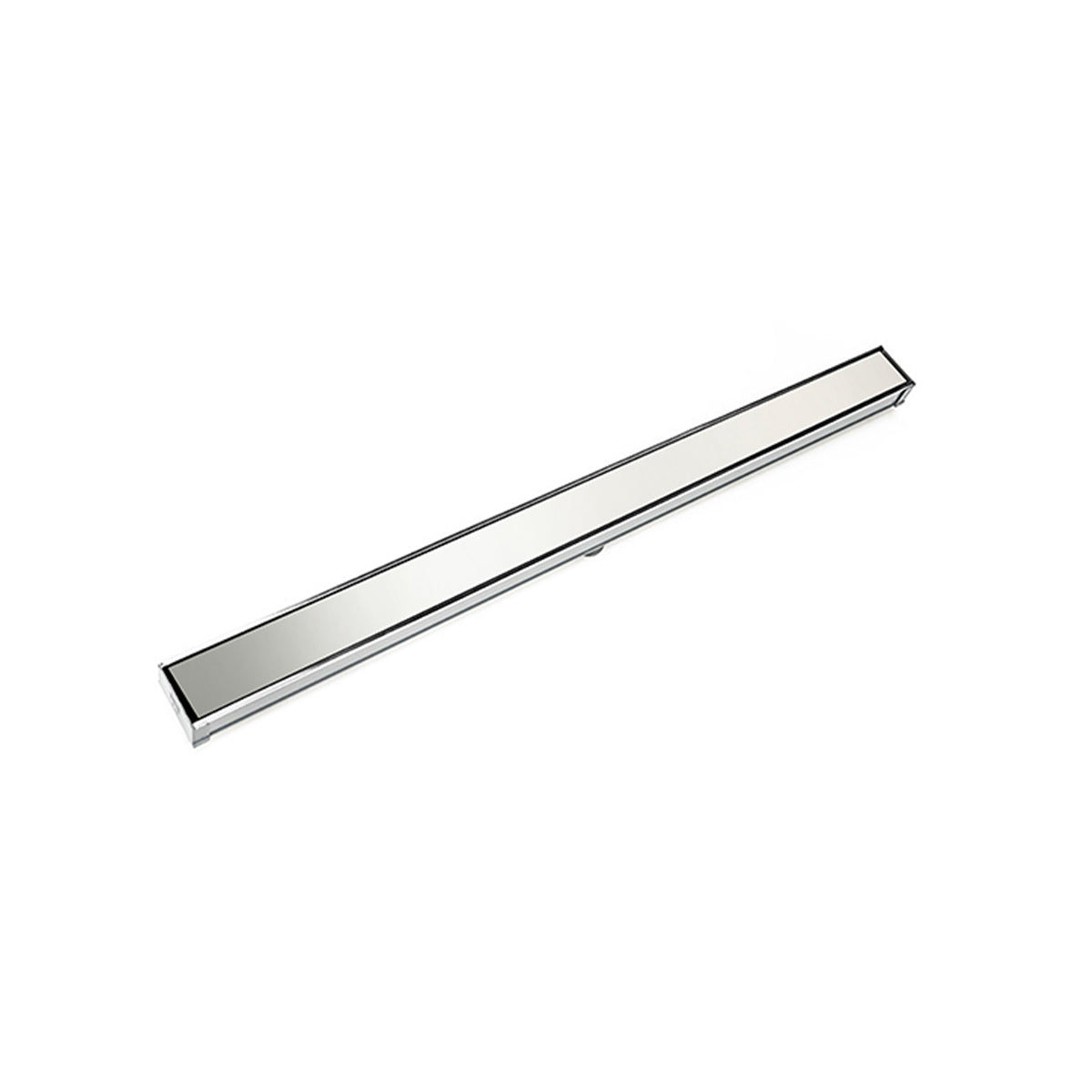 Infinity Drain 96" S-Stainless Steel Series Complete Kit with 2 1/2" Solid Grate by Infinity Drain