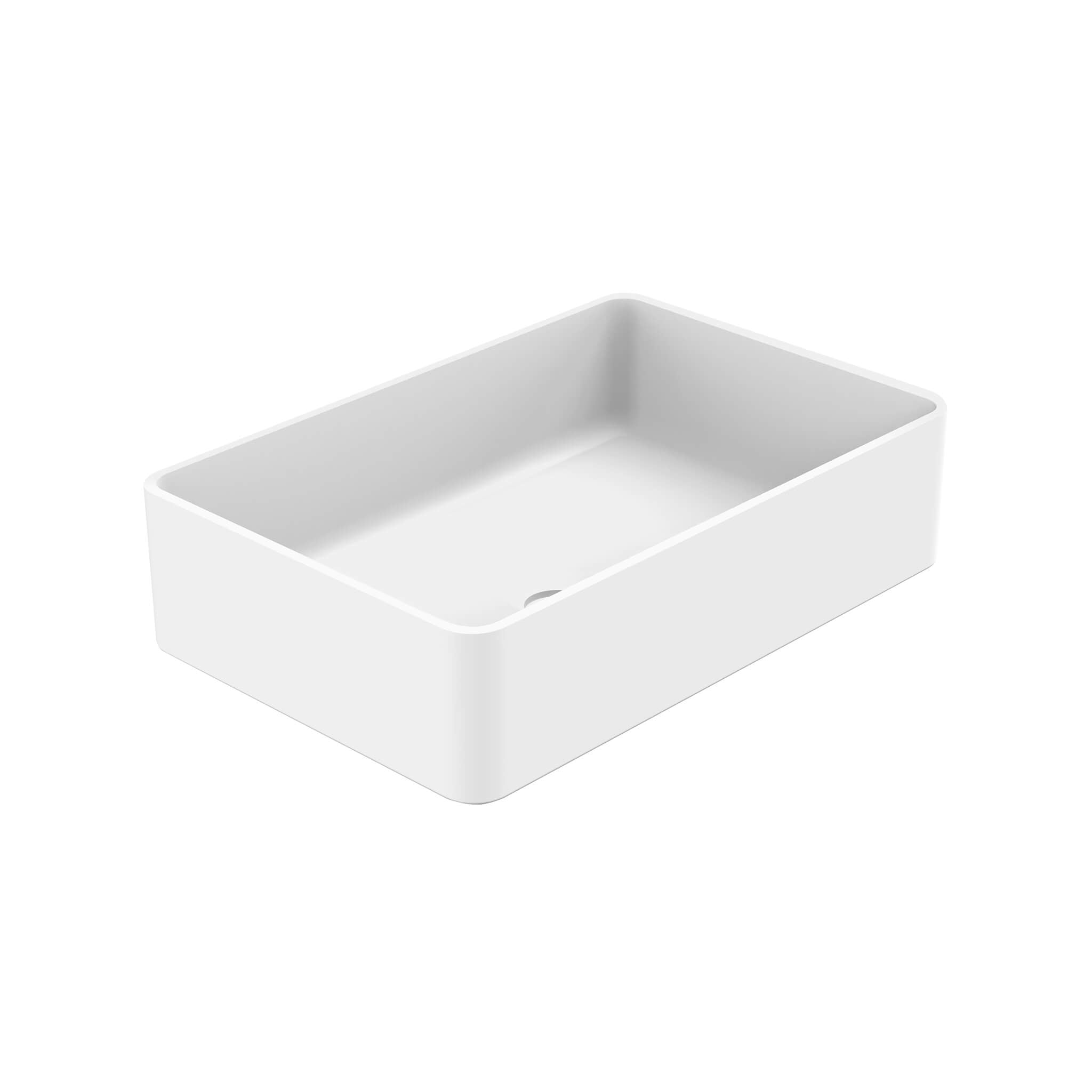white matte sink