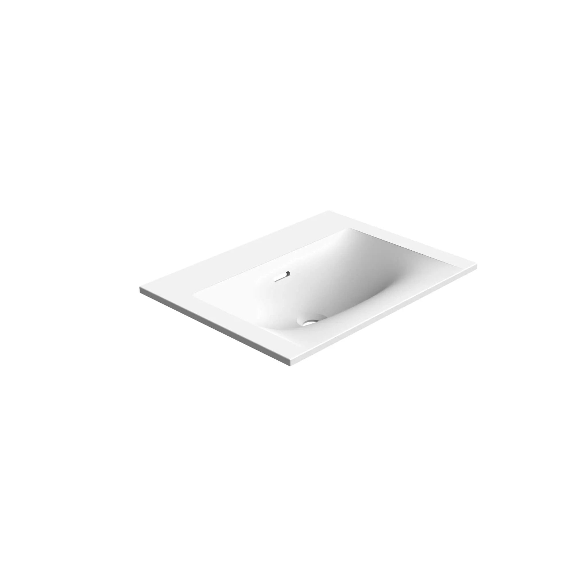 white matte vanity top