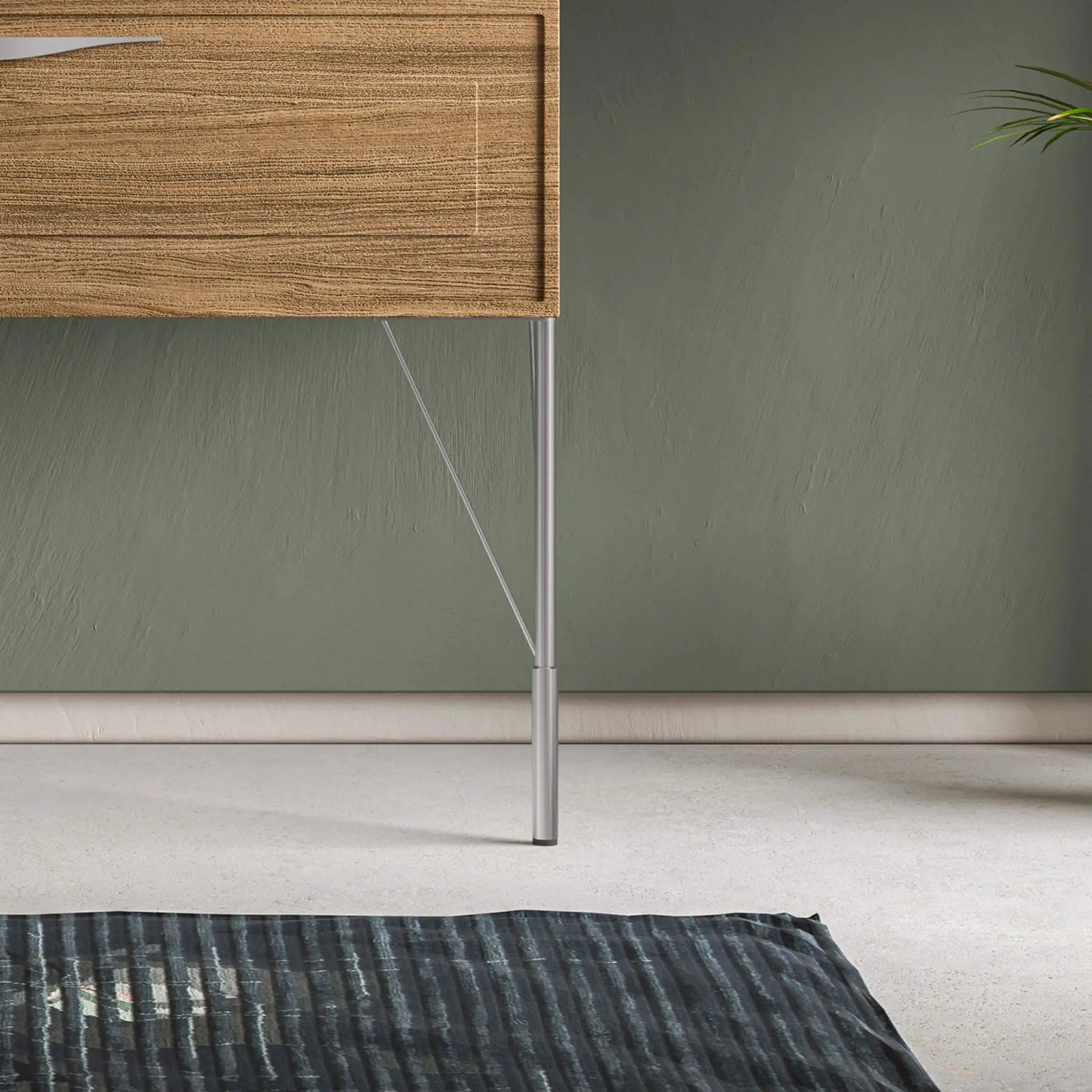 light wood vanity leg