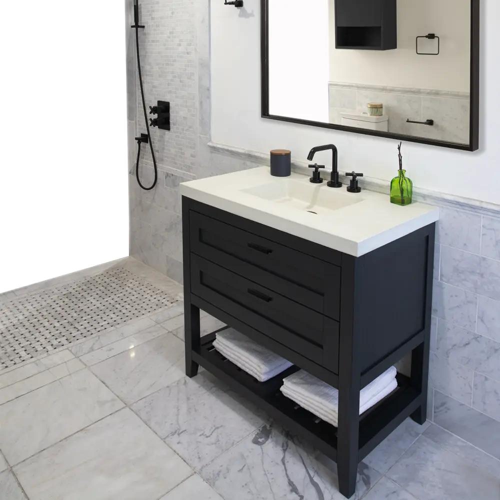 ash gray vanity
