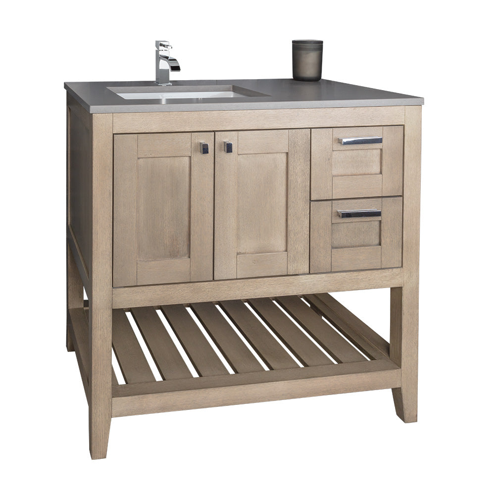 Lacava Stile 36" Free Standing Under-Counter Vanity - Left