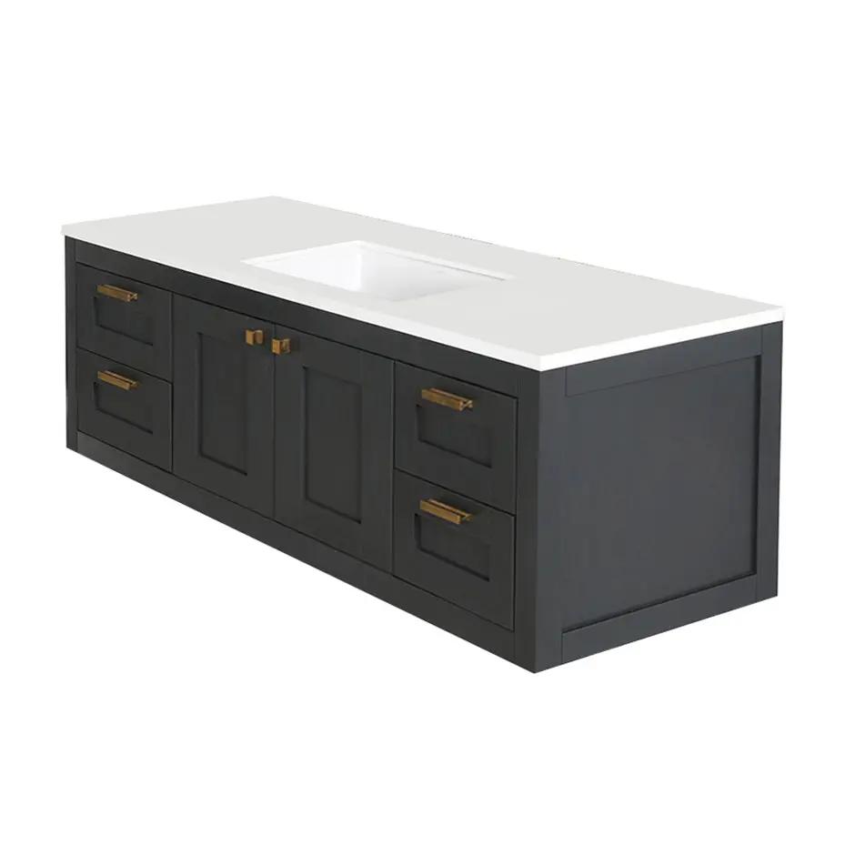 Lacava Stile 60" Wall-Mount Under-Counter Double Vanity by Lacava