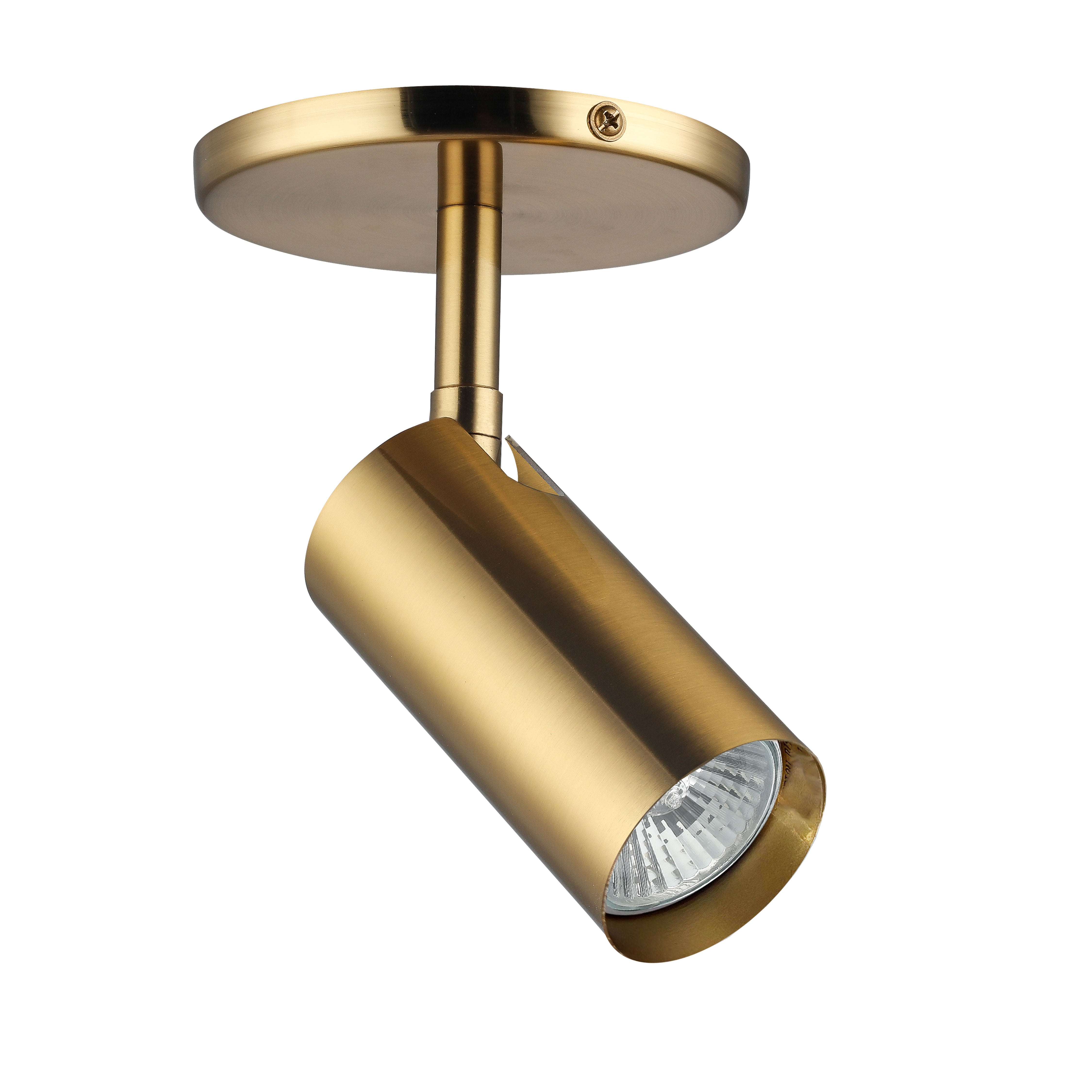 aged brass flush mount