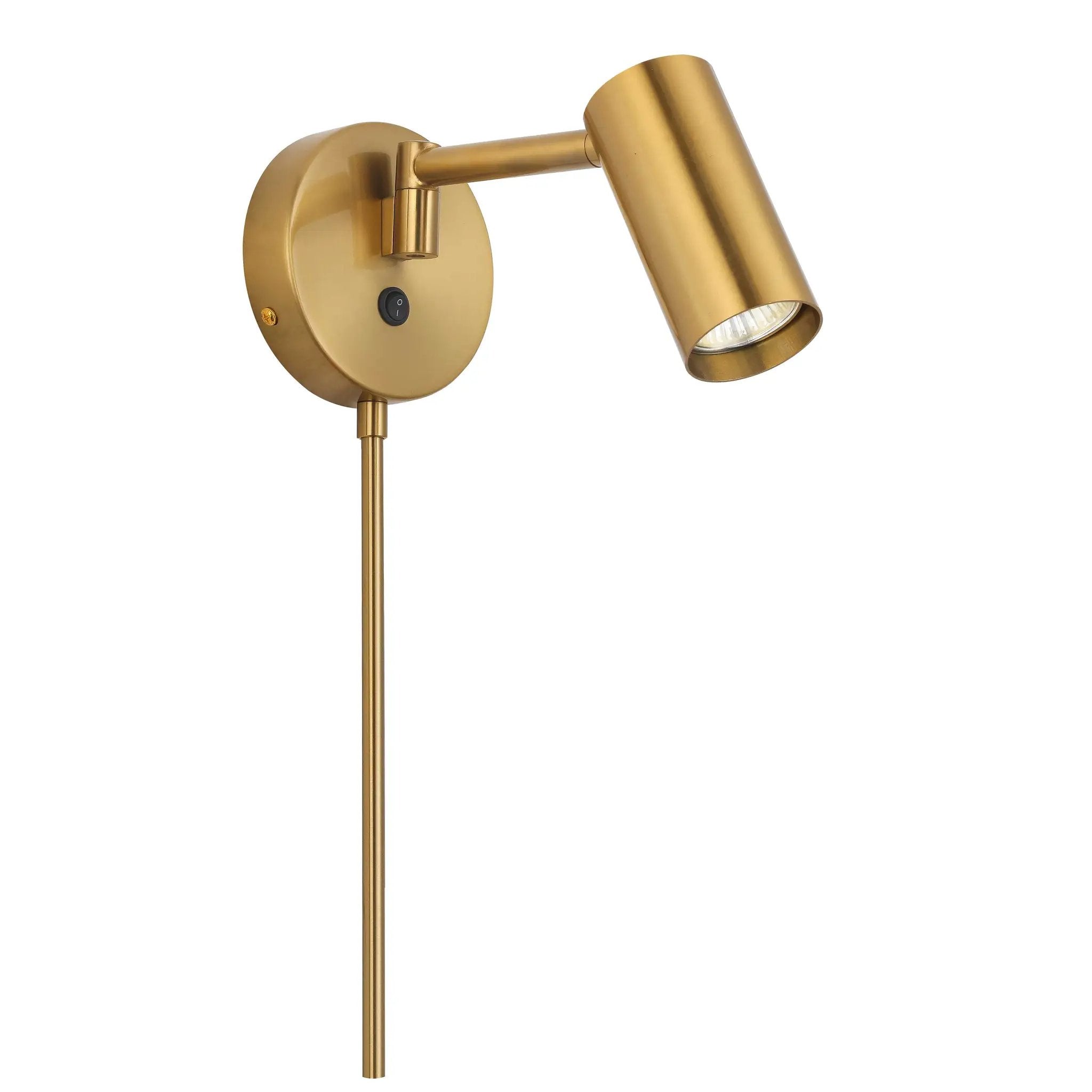 aged brass wall mount