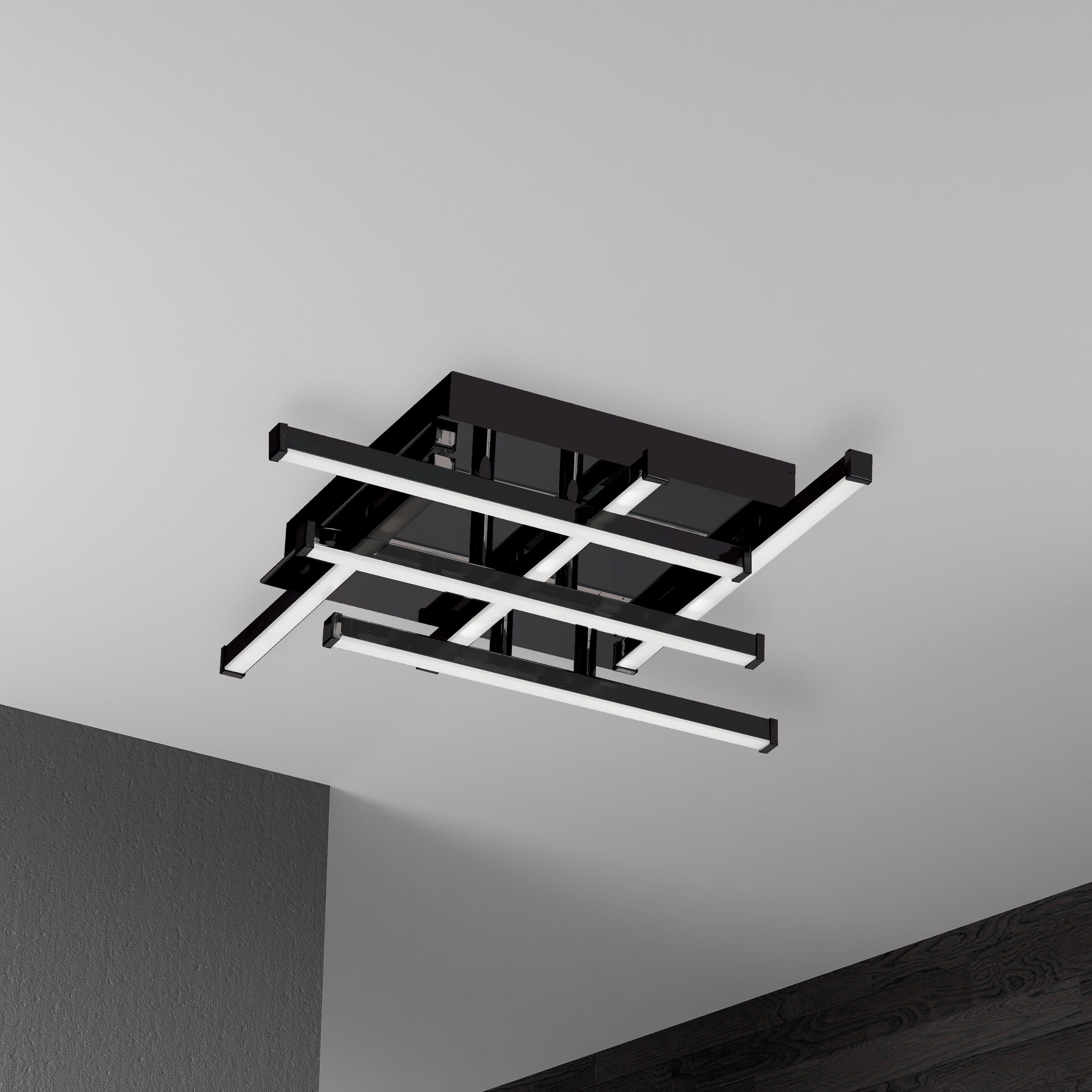 matte black flush mount