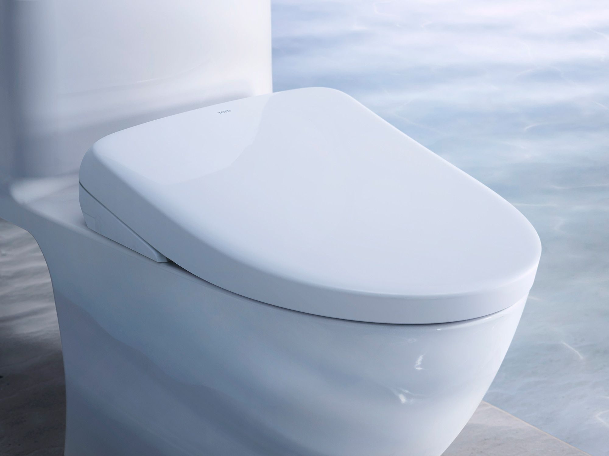 washlet on toilet