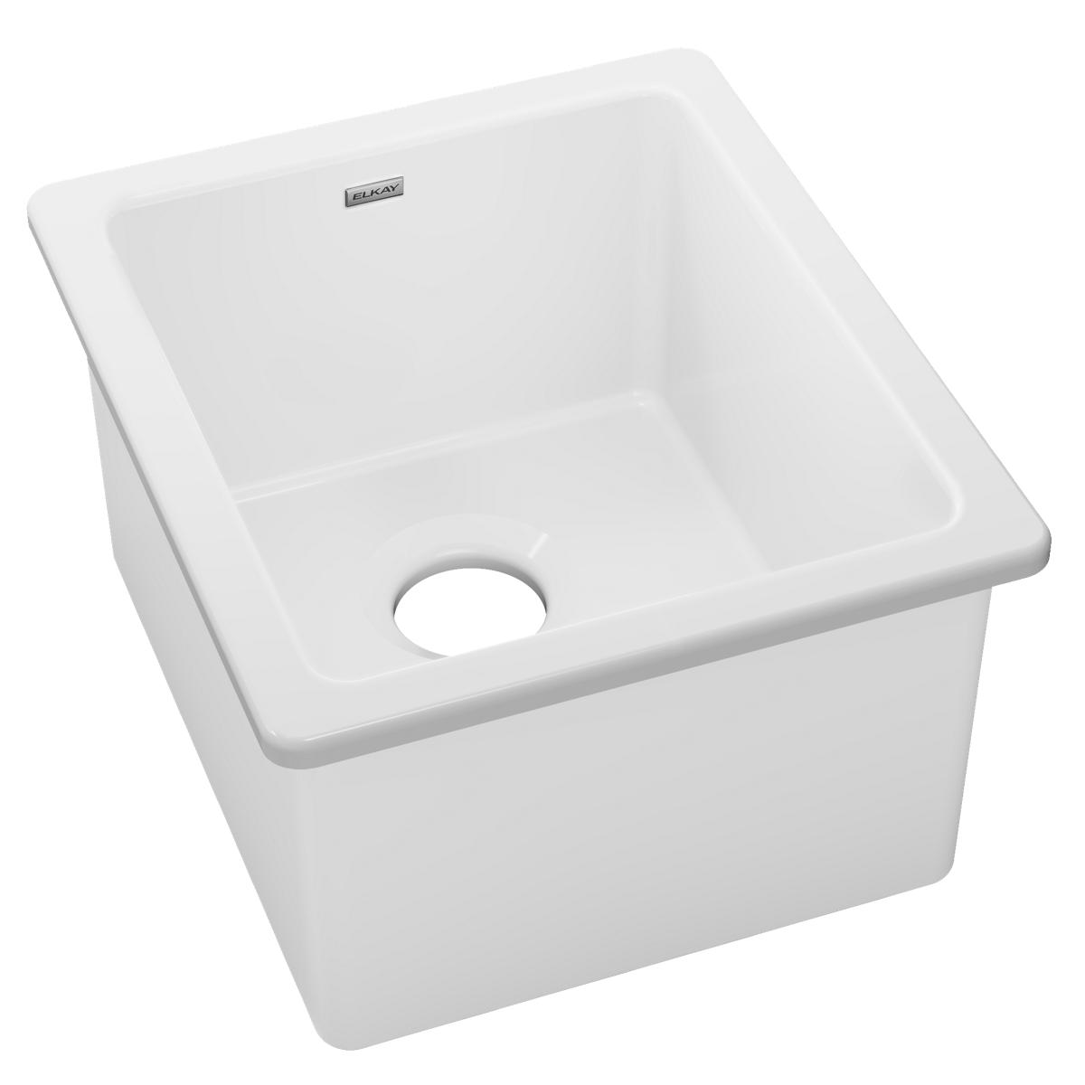 white undermount bar sink