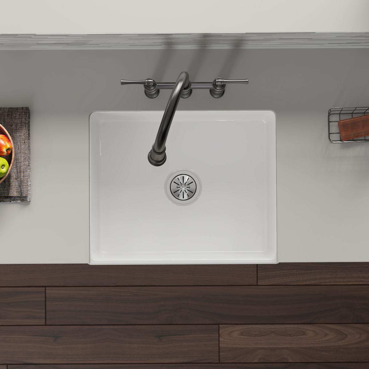 chrome drain fireclay sinks