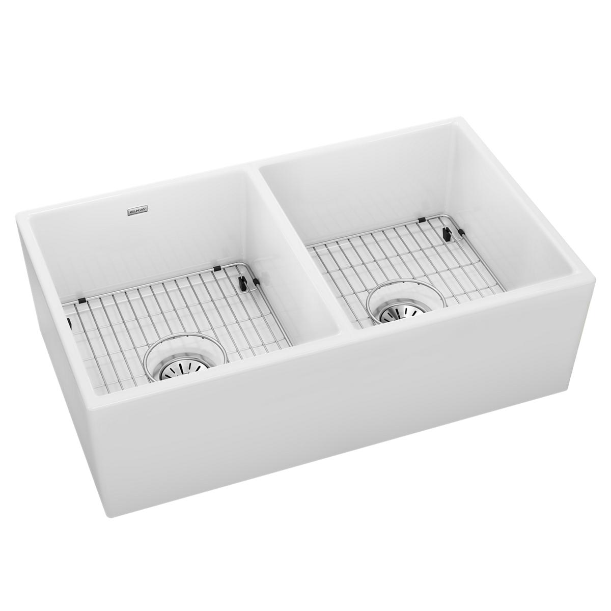 white farmhouse sink kit