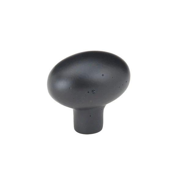 flat black bronze cabinet knob