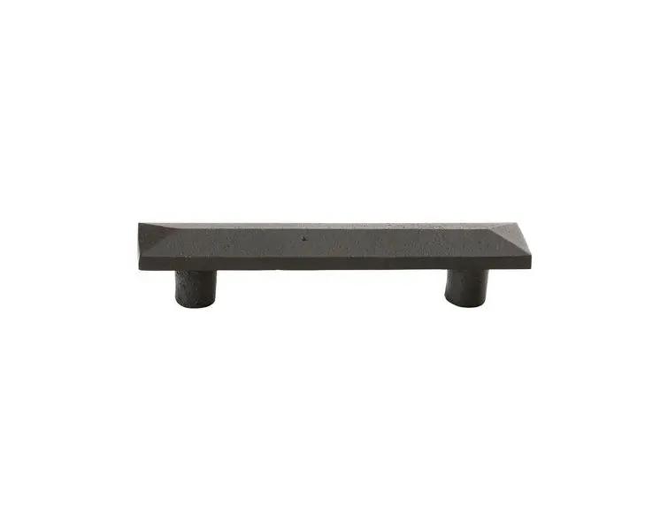 flat black bronze cabinet pull