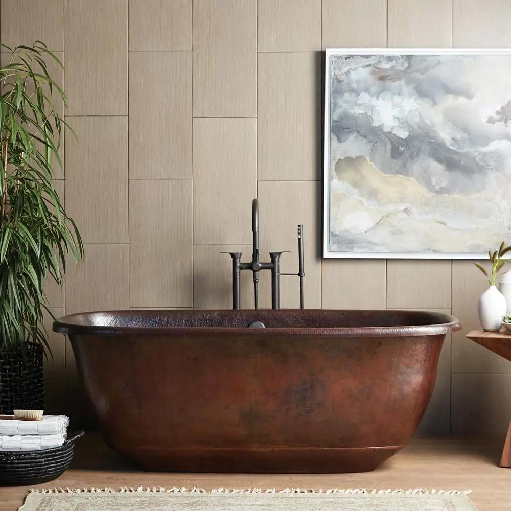 antique copper tub