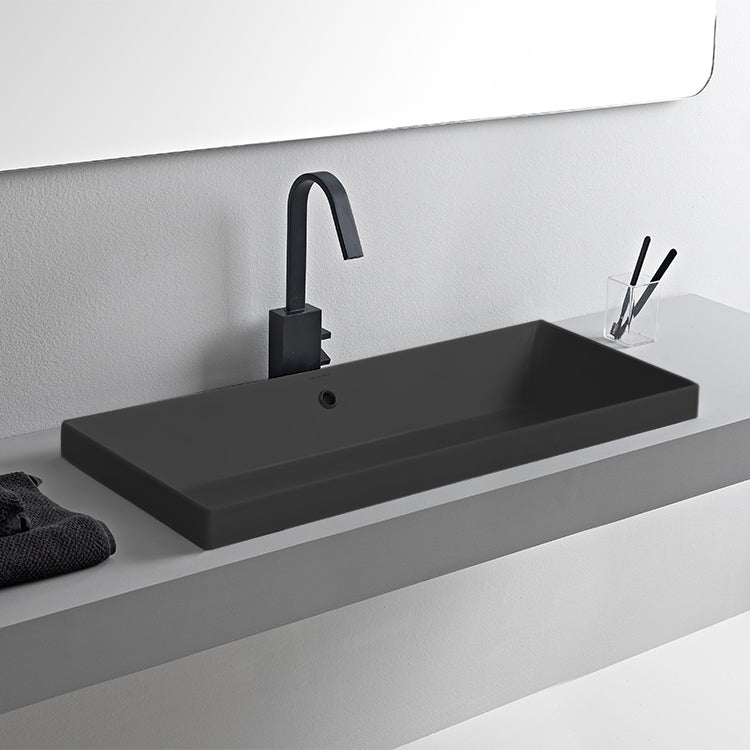 matte black bathroom sink