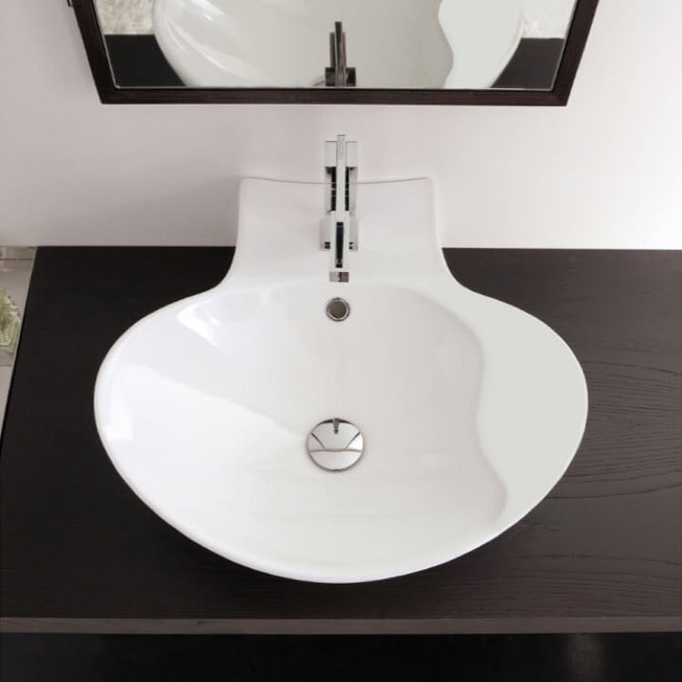 white bathroom sink